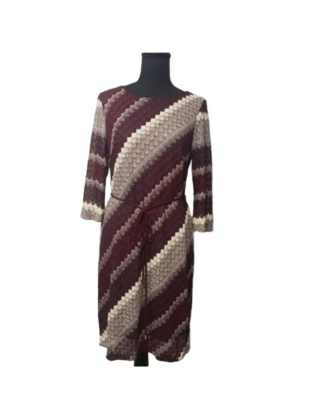 Established 1962 Maroon Crochet Lace Knit NWOT - Picture 6 of 7